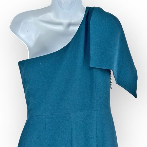 DRESS THE POPULATION NWT Tiffany One-Shoulder Midi Dress- size S old money - Picture 7 of 10